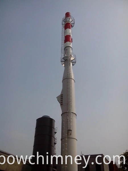 80M free standing steel chimney